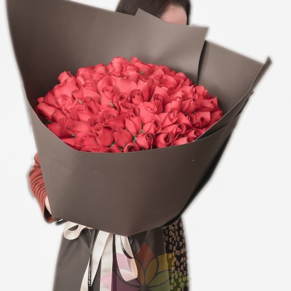 韓式巨型99紅玫花束