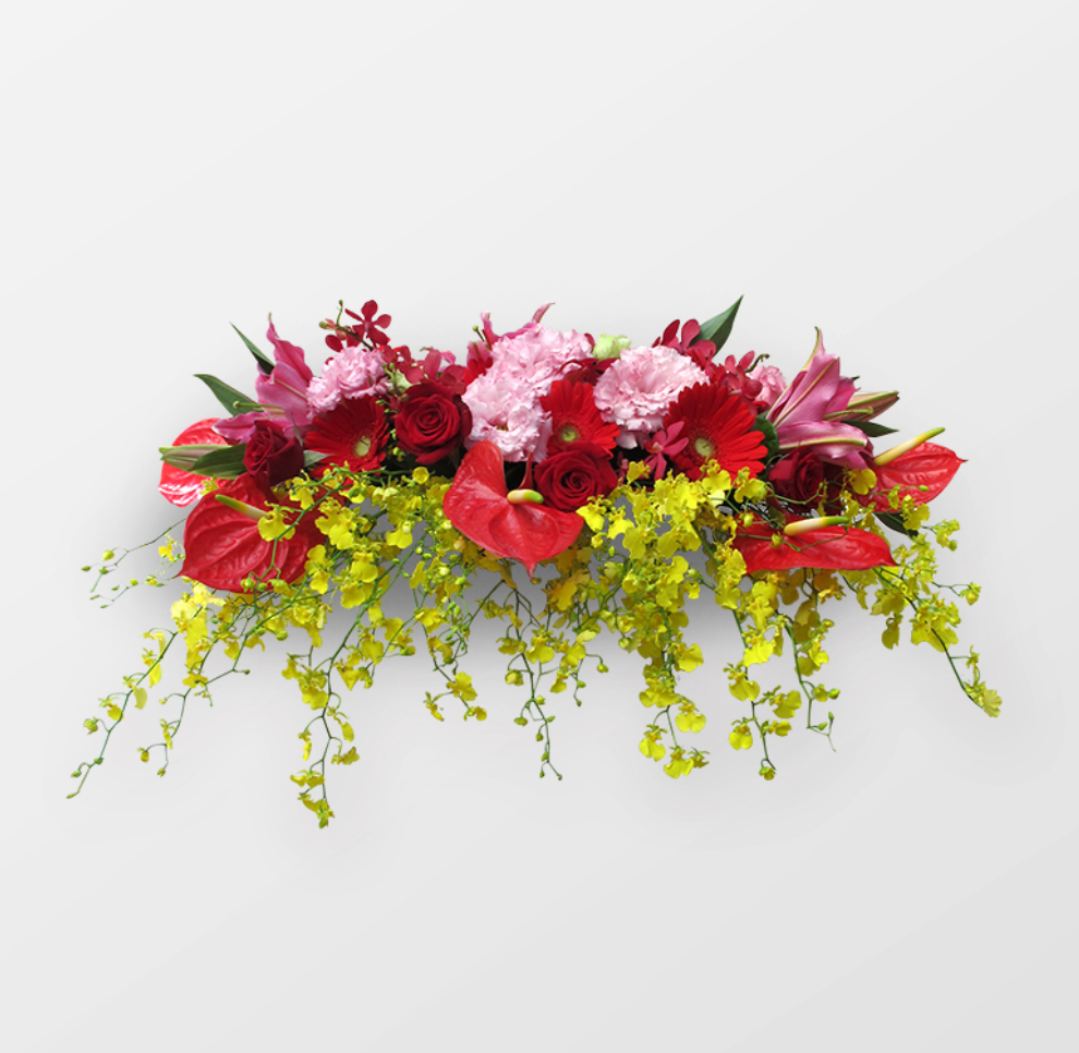 繁盛〜繊細なテーブル植木鉢の花【開店祝い・昇進・就任祝い・結婚記念日・展示会会場】