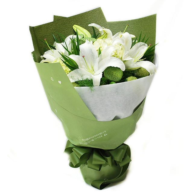 Wish to send flowers first choice lily bouquet