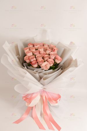 Korean Girlfriend's Choice~ Temperament Retro Cappuccino Rose (25 Coffee Roses) (Imported Roses)