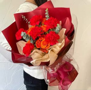 I wish you health (6 carnations)